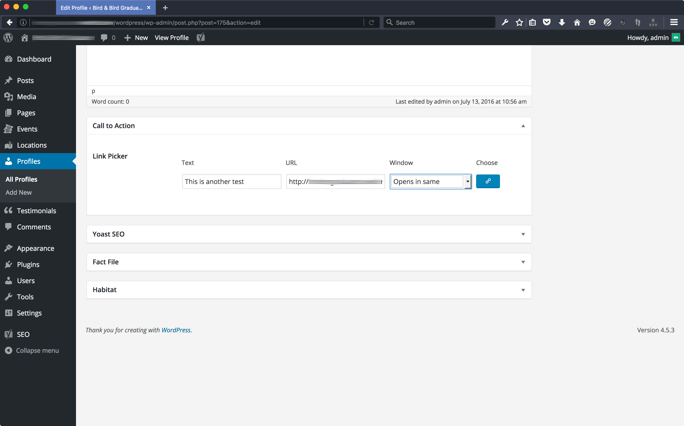 The Link Picker Control