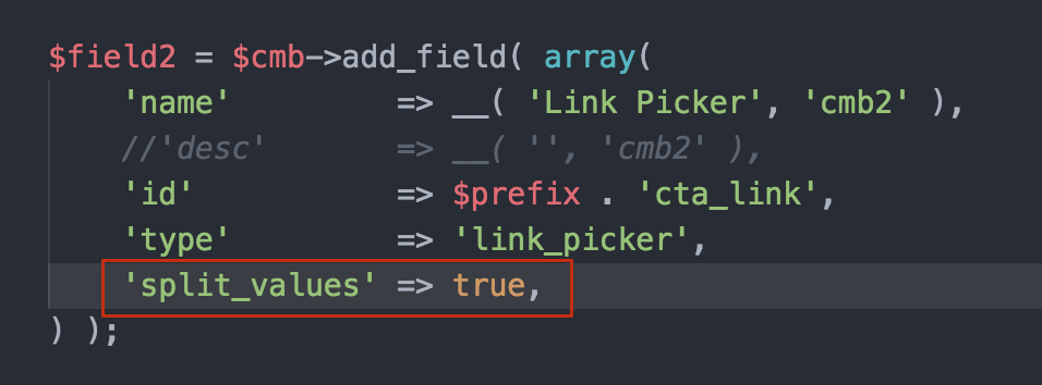 Setting a field to have split values