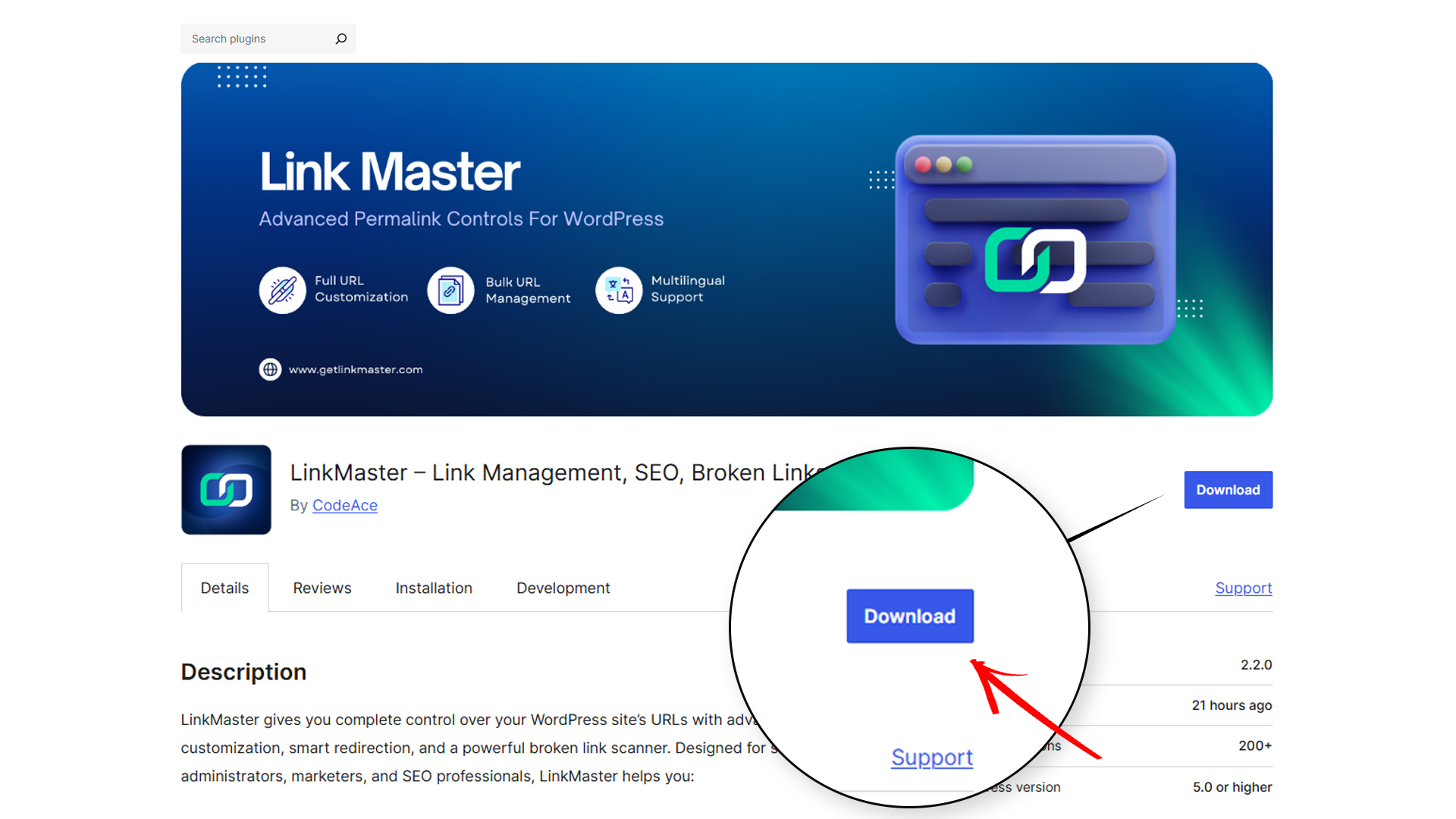Download the plugin as a zip file.