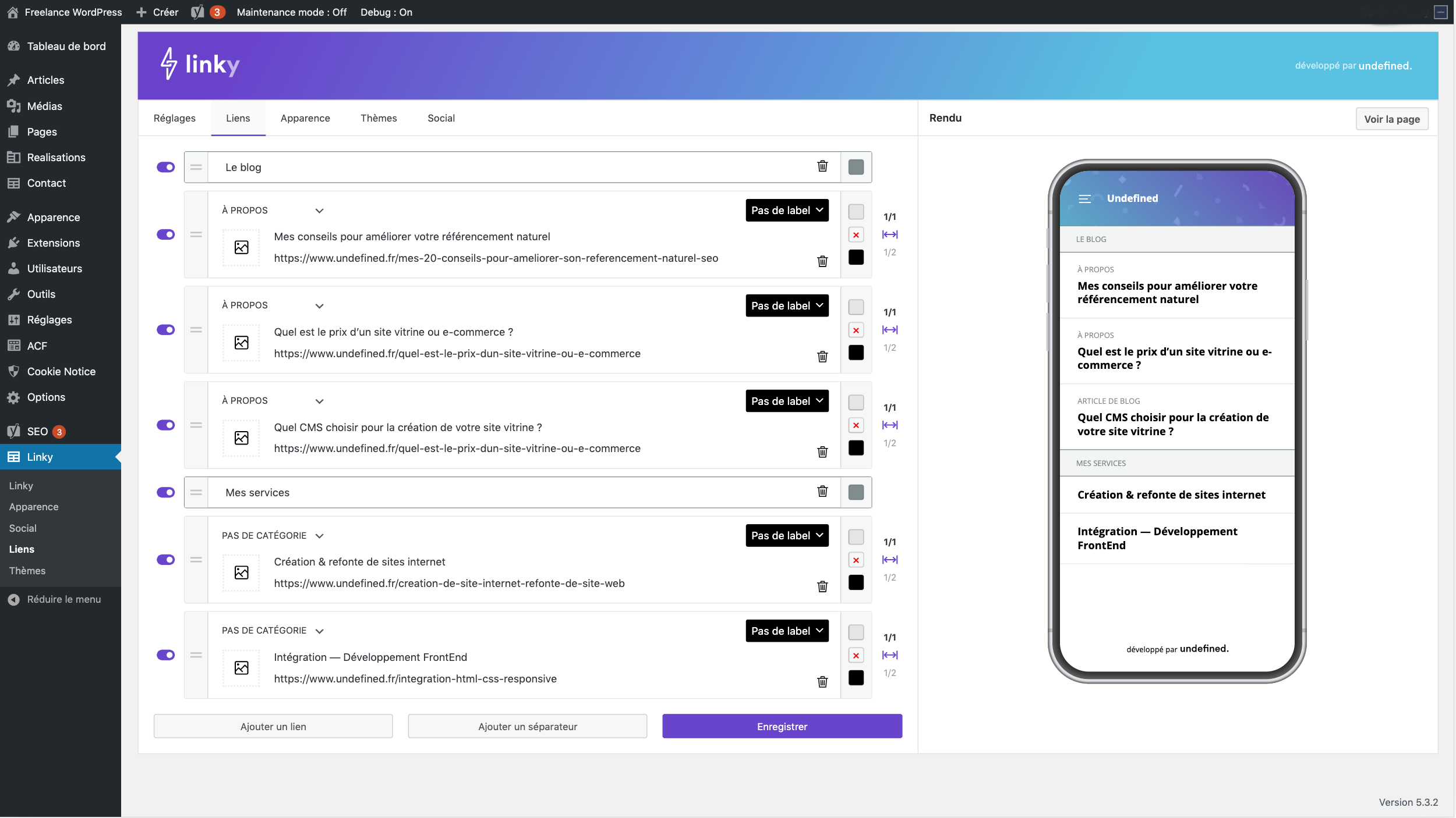 Configure your Linky Hub