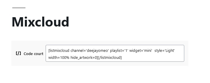 Add last podcast with ShortCode