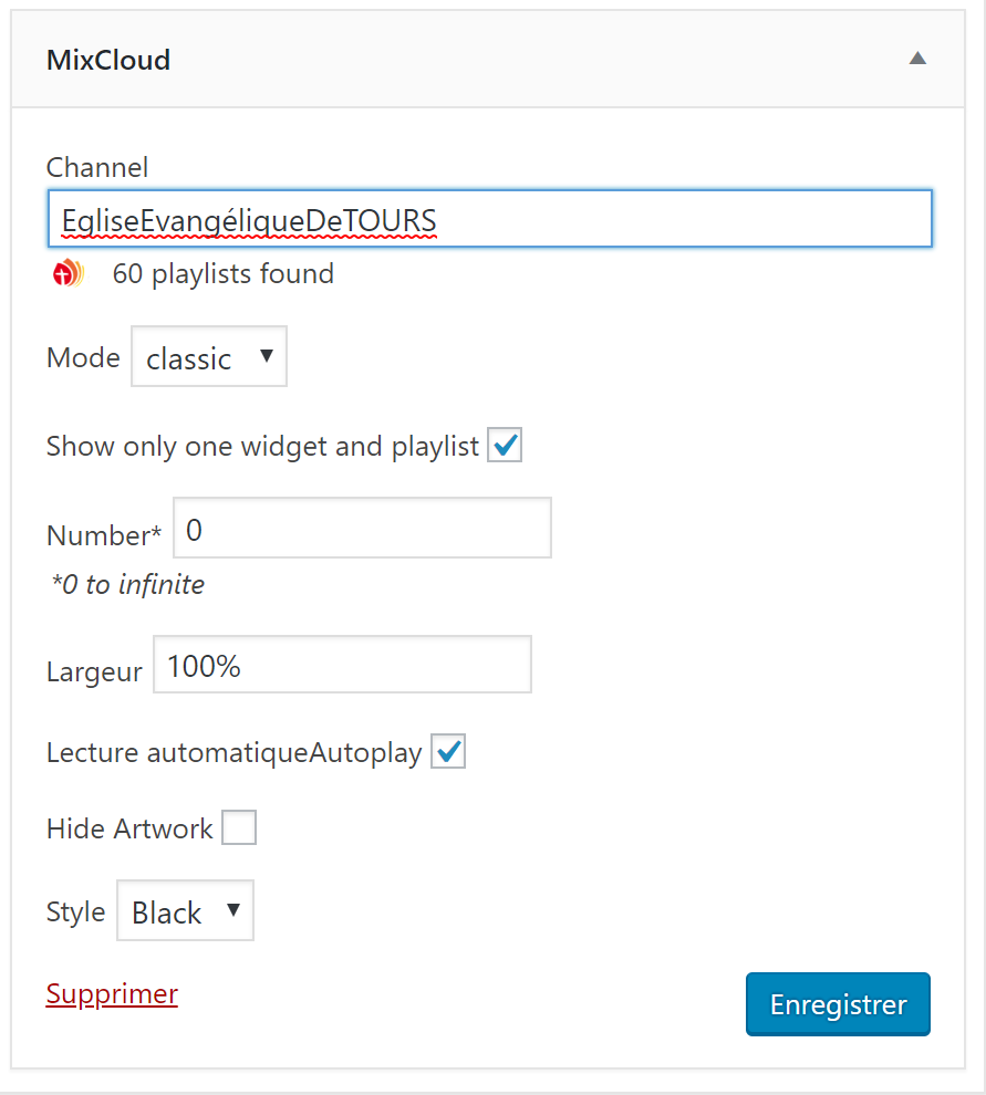 Add all list of podcasts with Widget