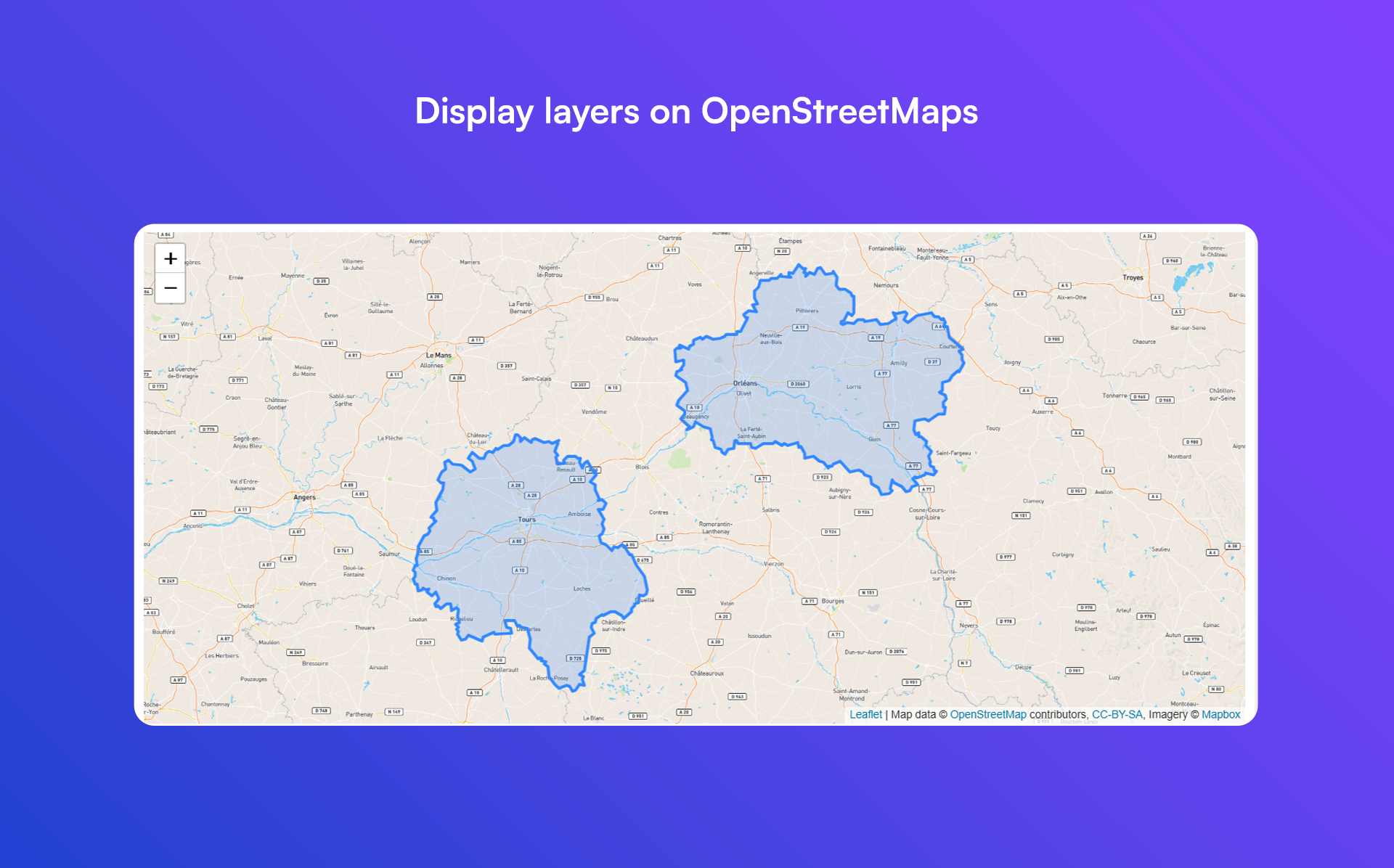 Display layers on OpenStreetMaps