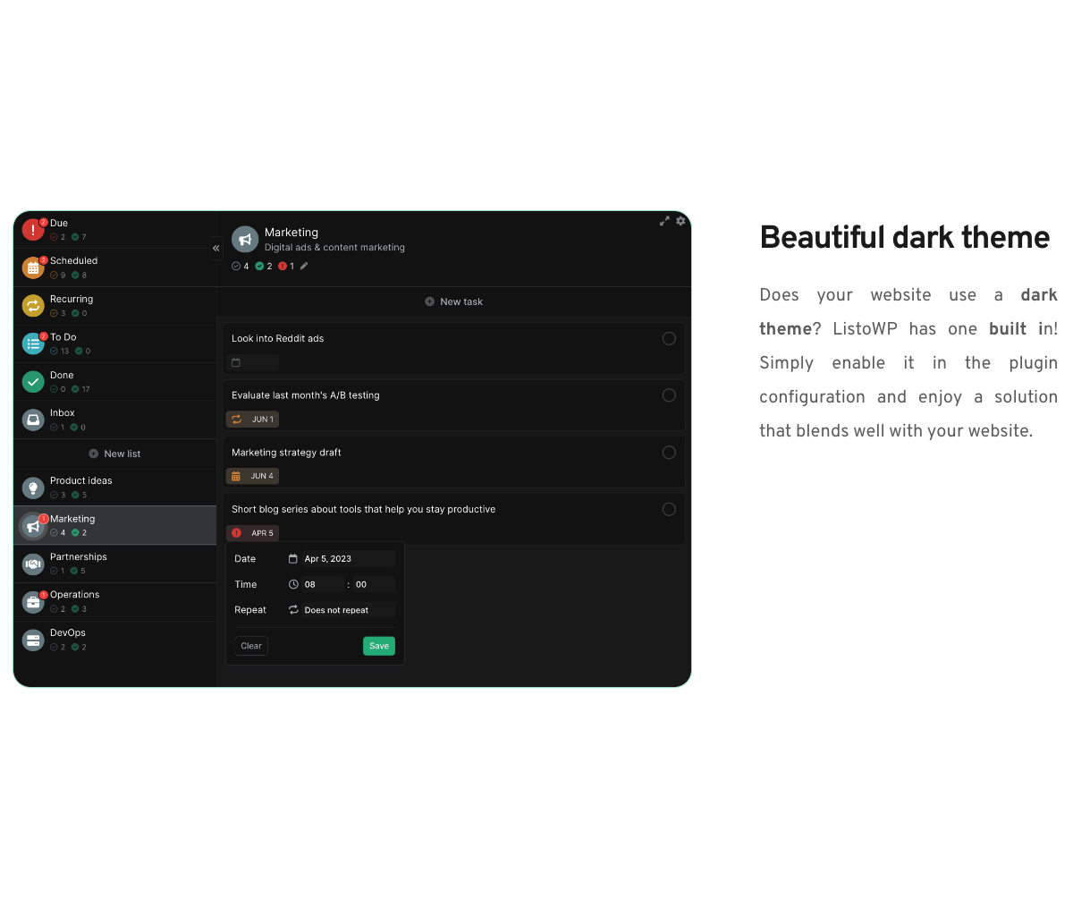 Dark mode for websites using a dark theme