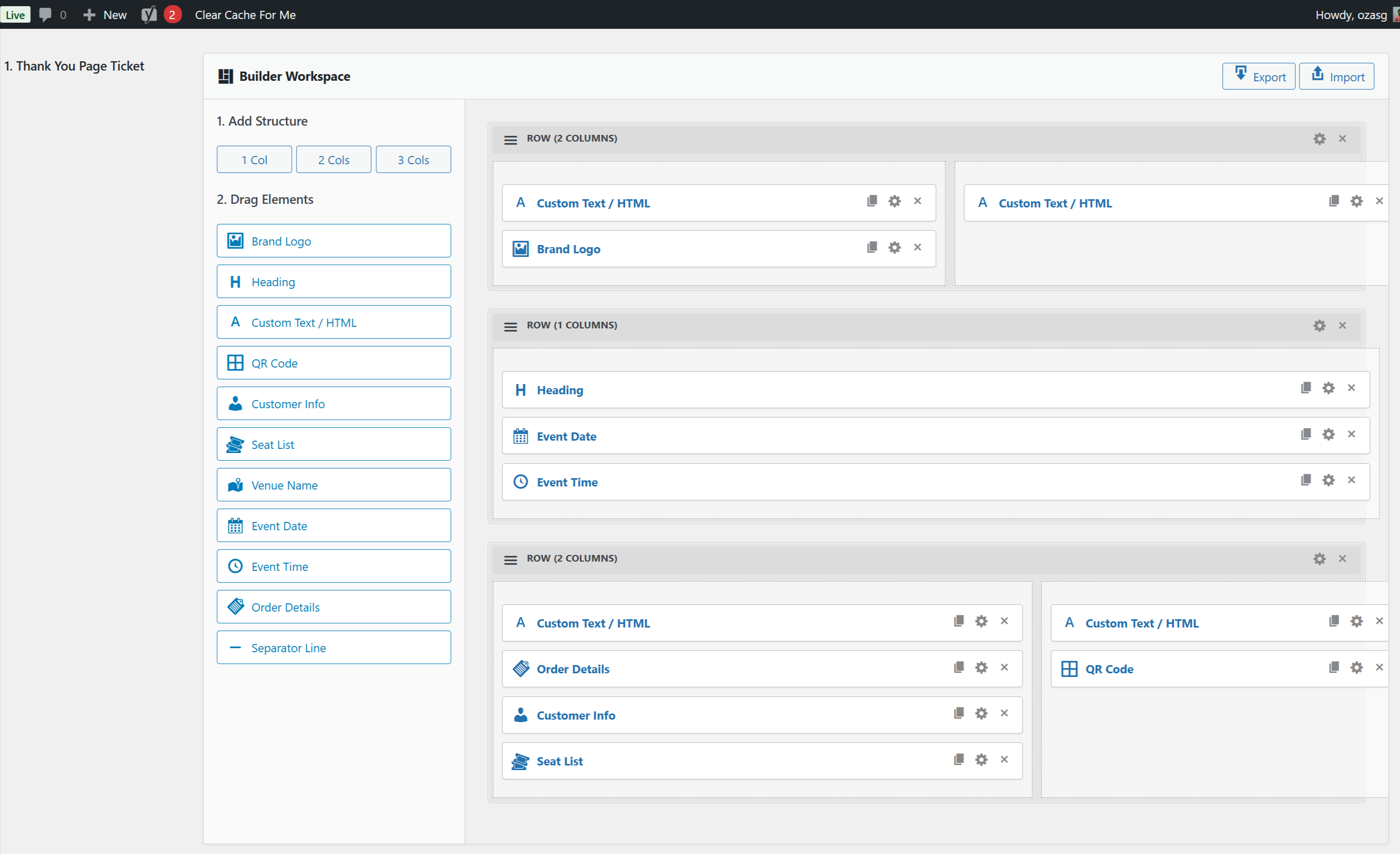 Create a venue floor plan using the intuitive drag-and-drop seating chart builder.