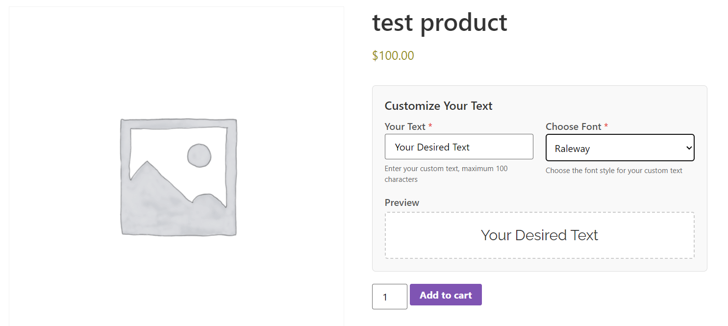Customize labels and placeholders for the frontend.