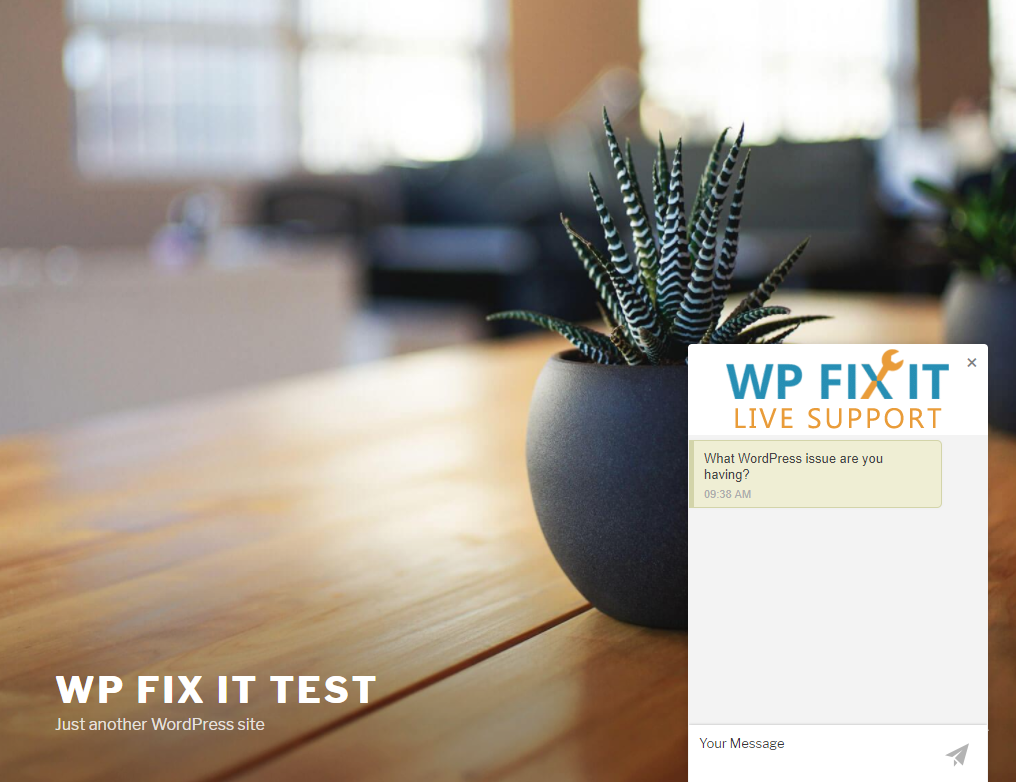 Admin widget on the front end of the site when logged in