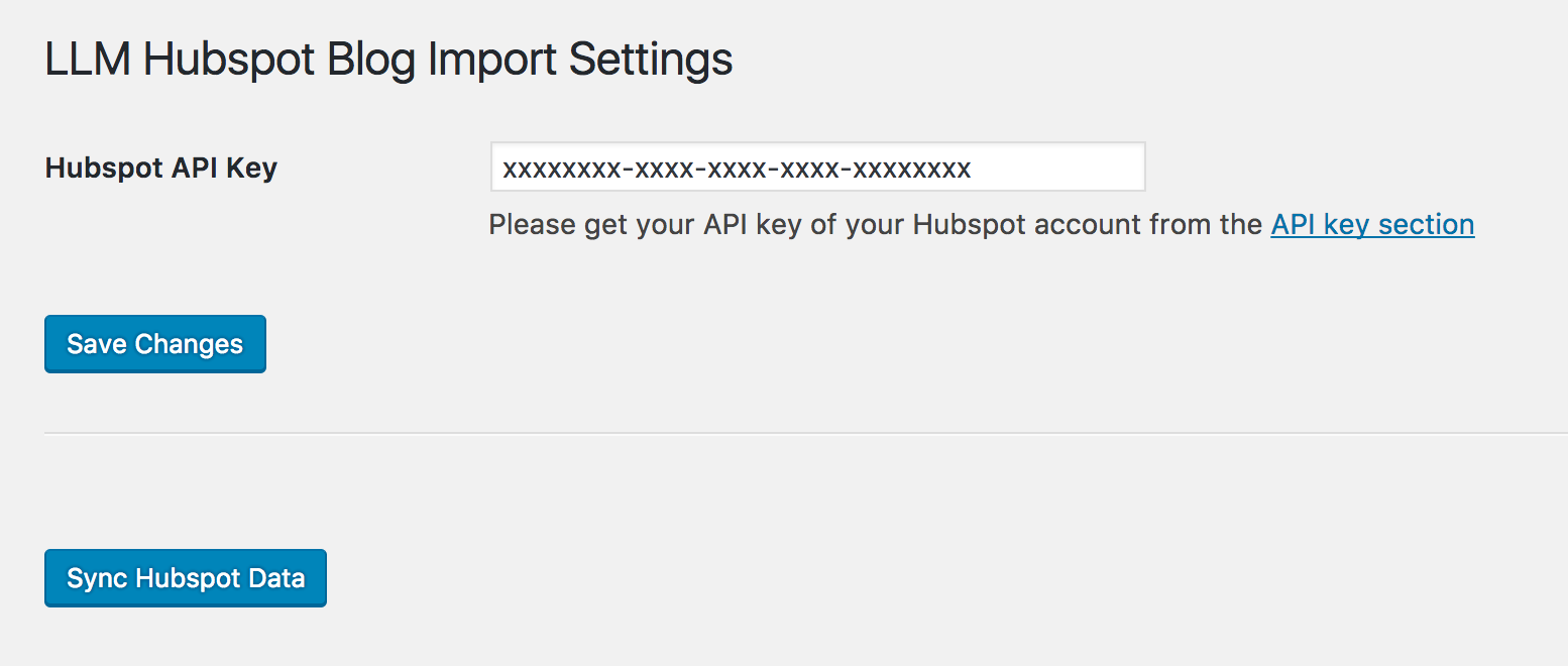 Settings Page
