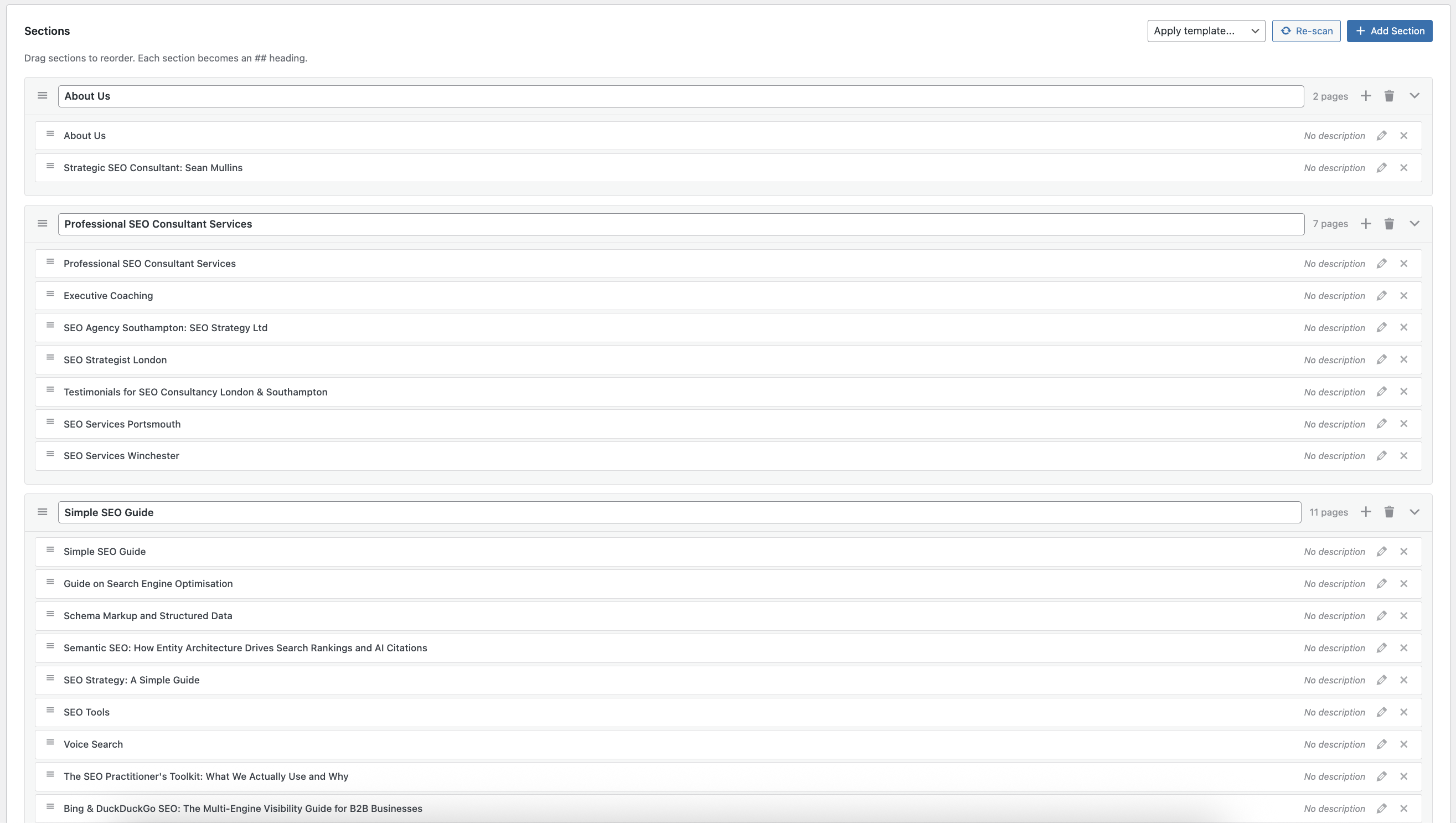 AI Crawler Analytics -- 7-day bot activity bar chart