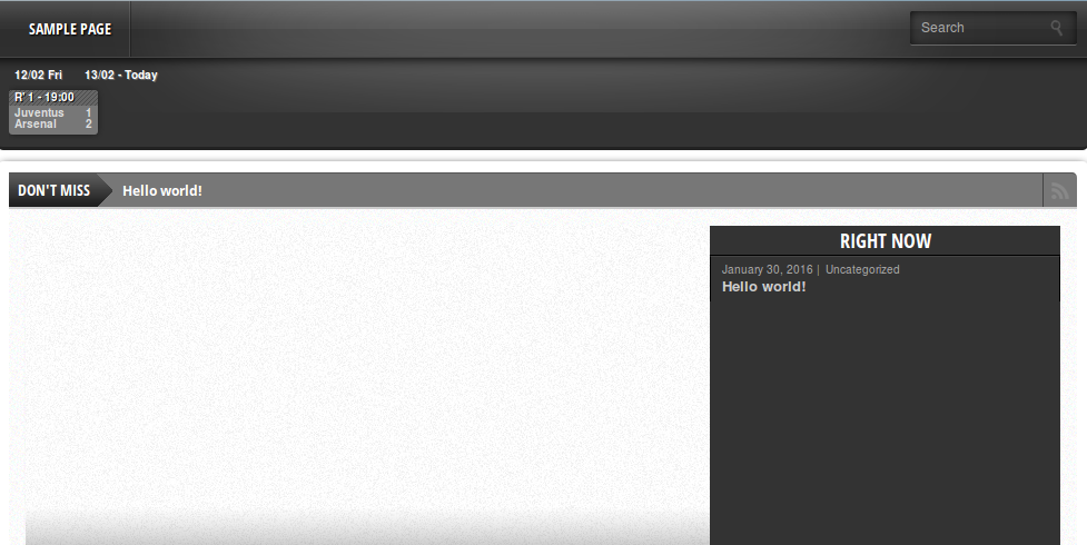 Example of the widget in action.