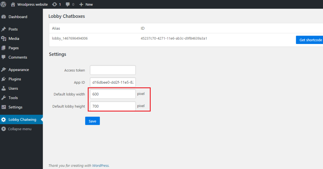 Customize plugin settings