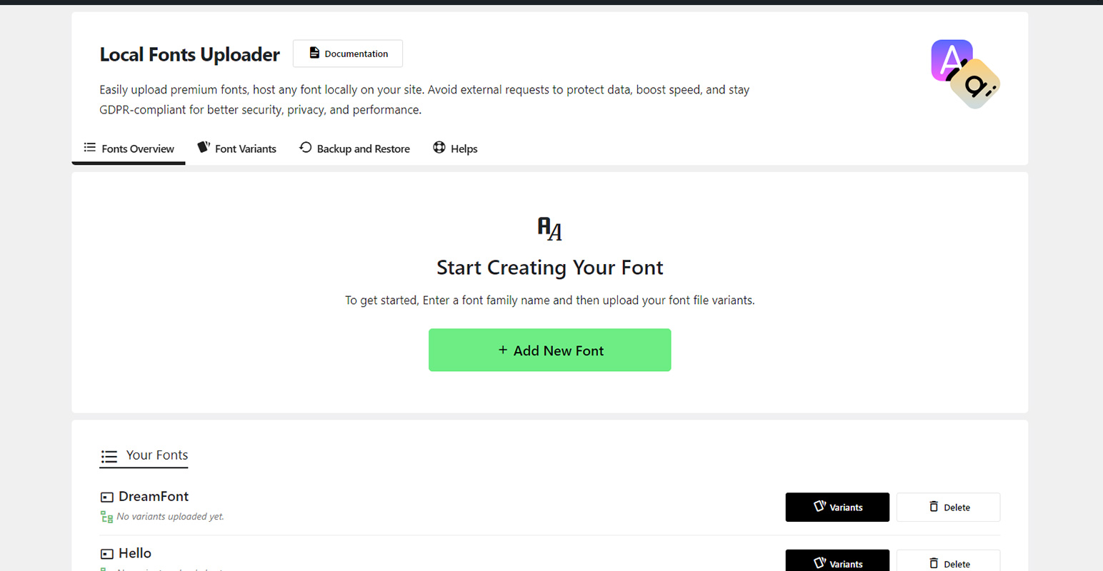 Create a New Font