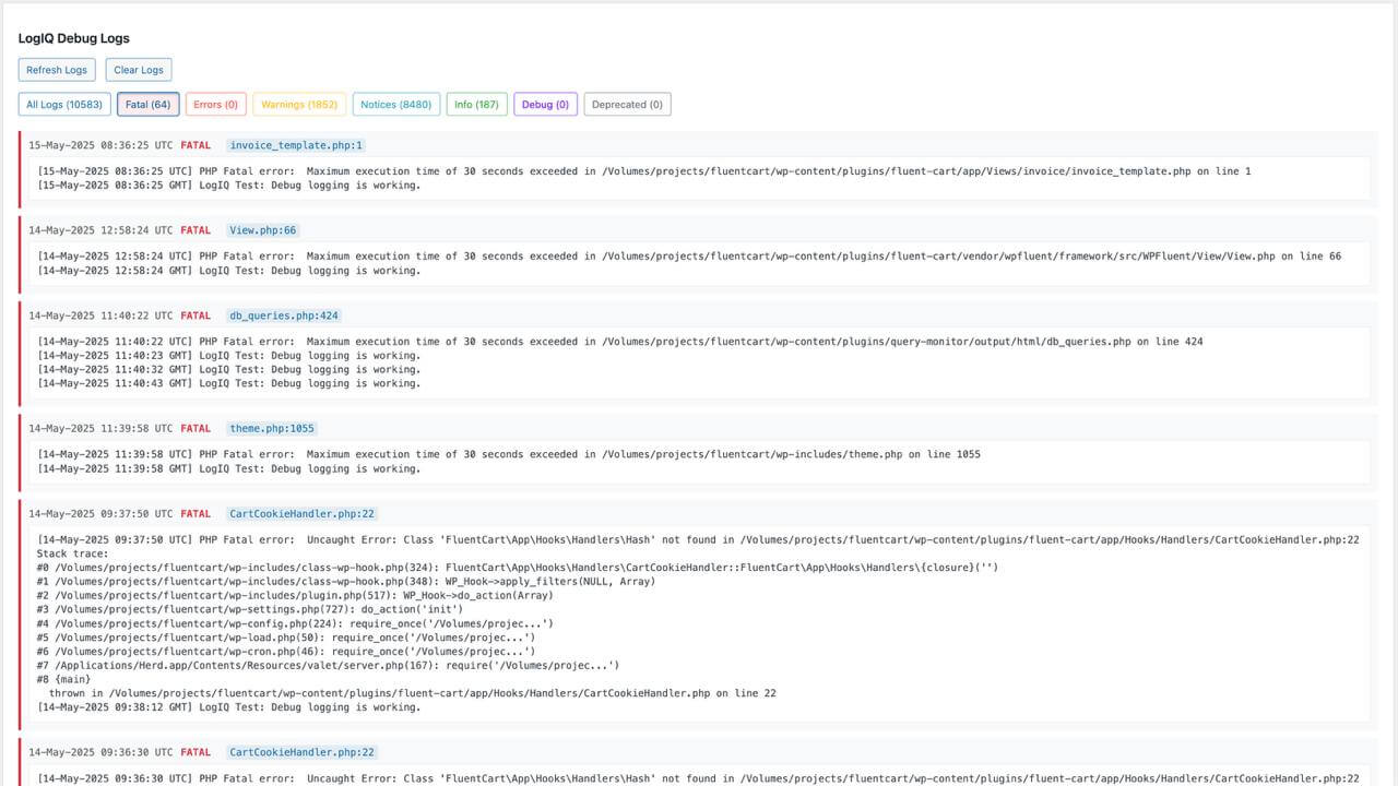 The file opens in your default code editor