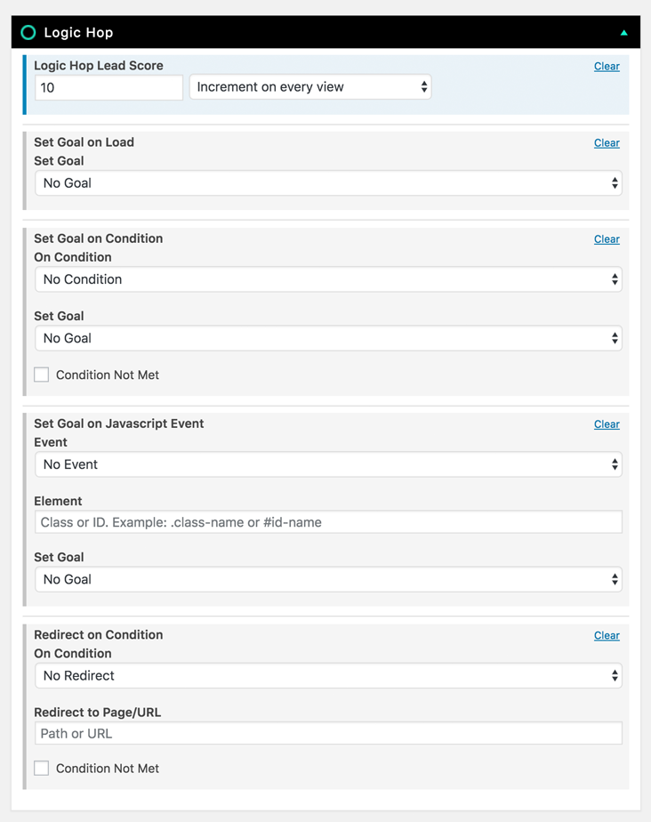 Logic Hop Page/Post Tools