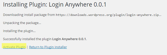 Install Login Anywhere.