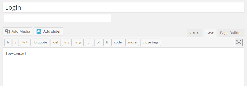Usage of Login Anywhere.