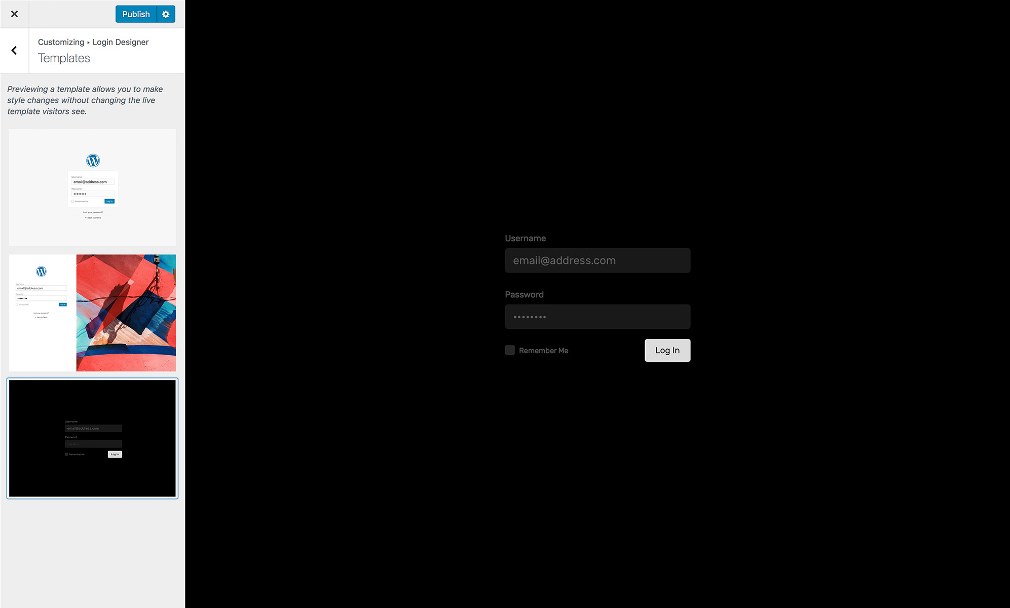 Templates: Start with a template, then customize