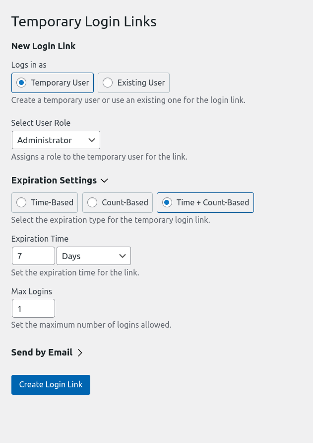 All Links Table View.