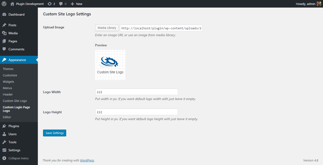 This is the screenshot of main settings page of this plugin. You can customise the settings as per your choice.