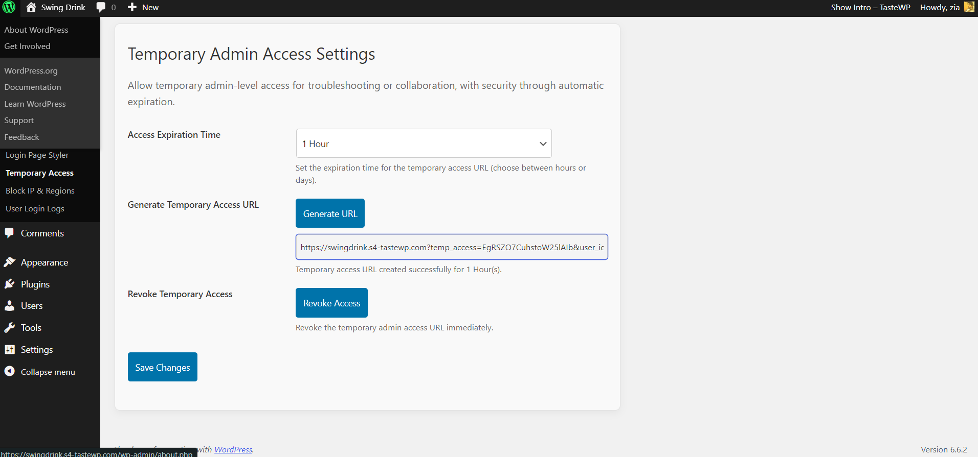 Temporary admin access generator