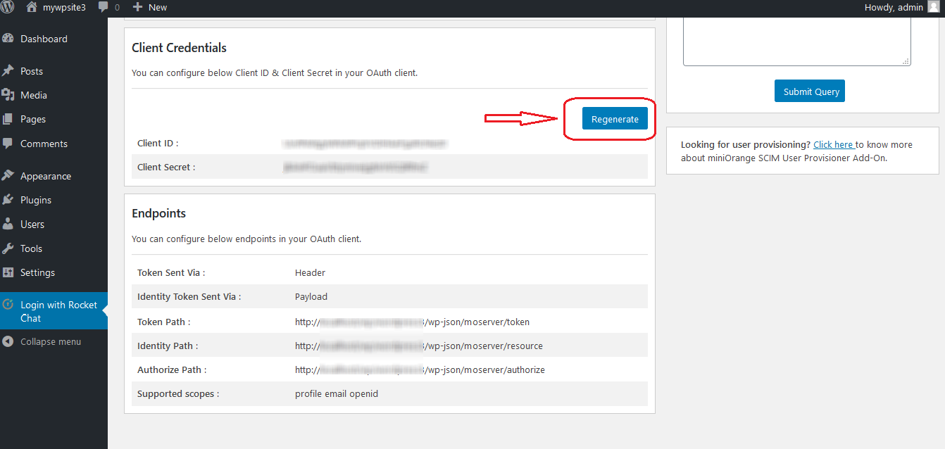 Get Client ID and Client Secret
