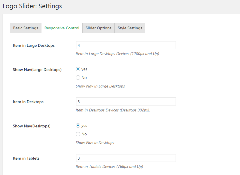Plugin Settings
