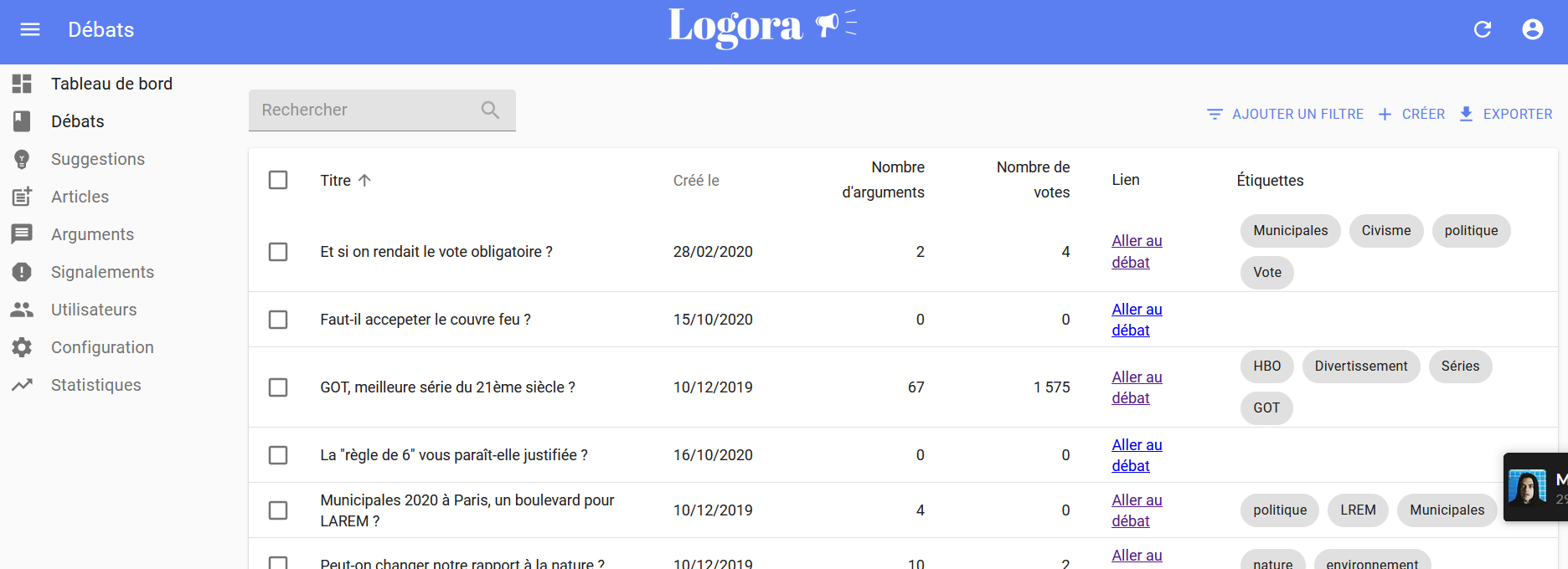 Logora Admin Panel