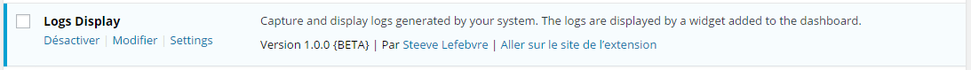 Click Settings to change the predefined configuration