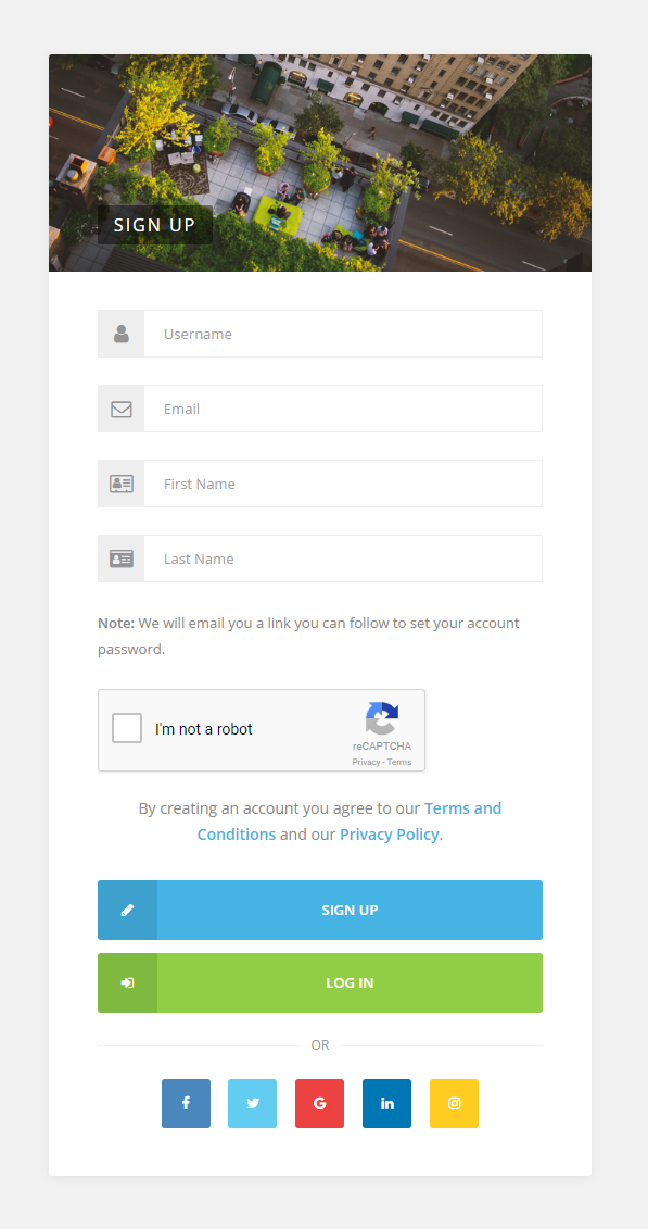 Logy - Register Form