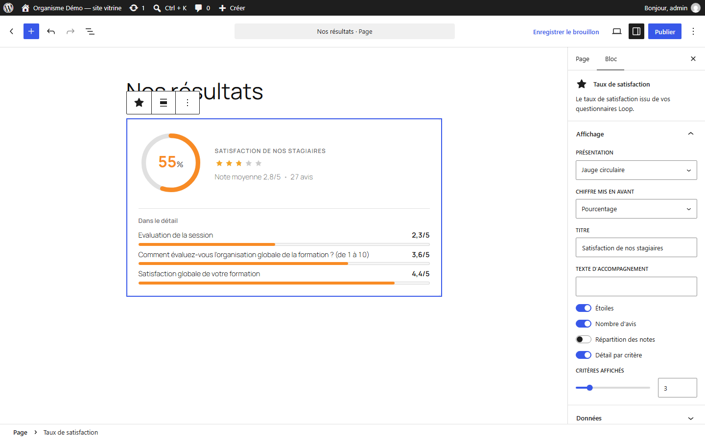 Course catalog: search, filters and course cards.