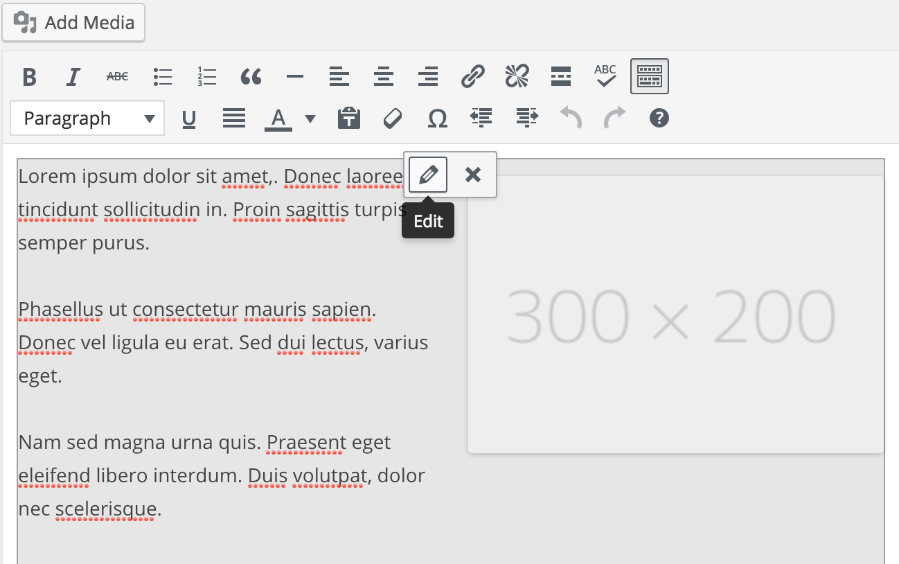 Using Shortcode UI, edit existing `[lorem]` shortcode.