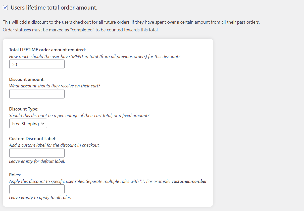 Example admin options #1