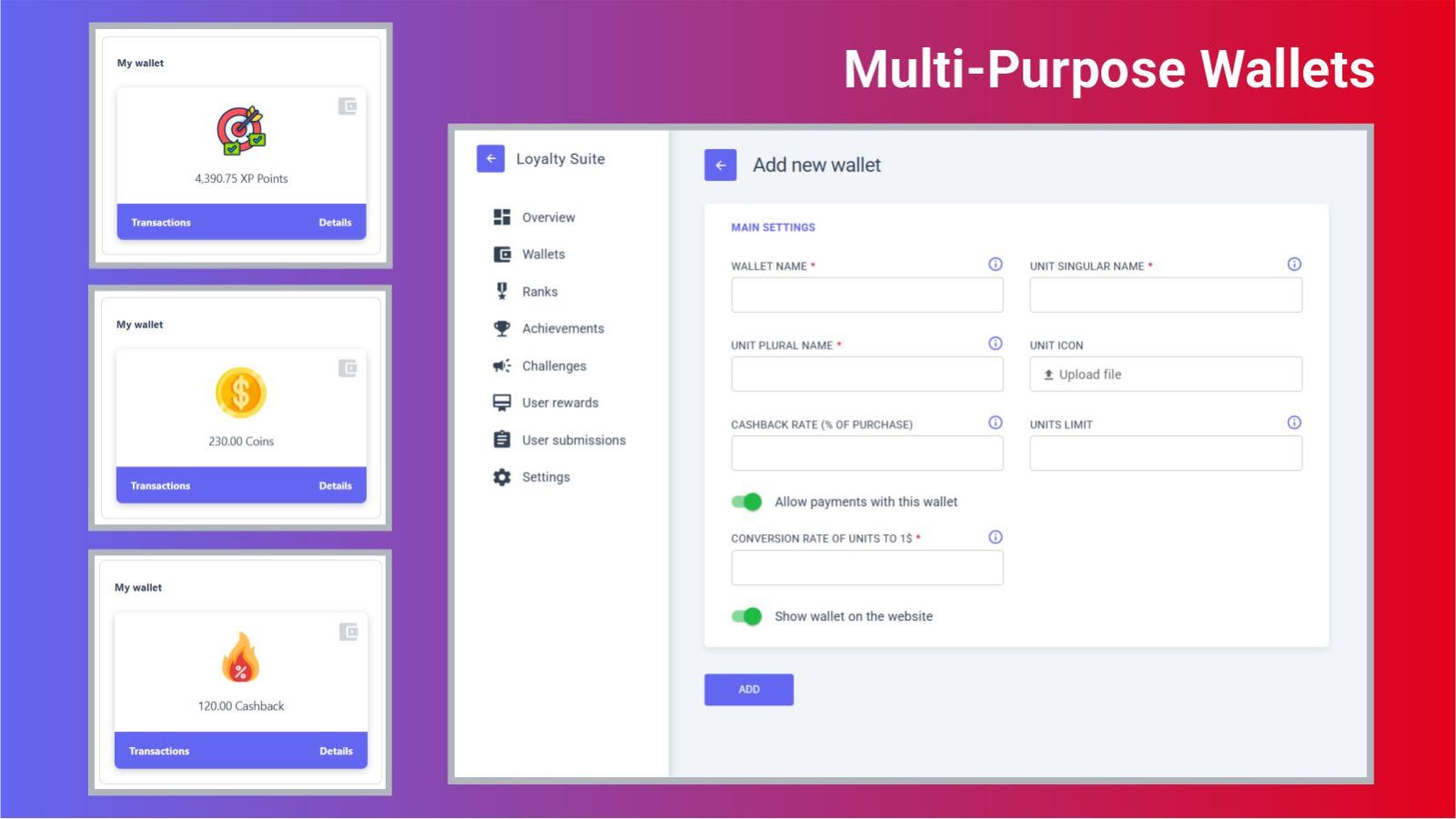 Multi-purpose wallets