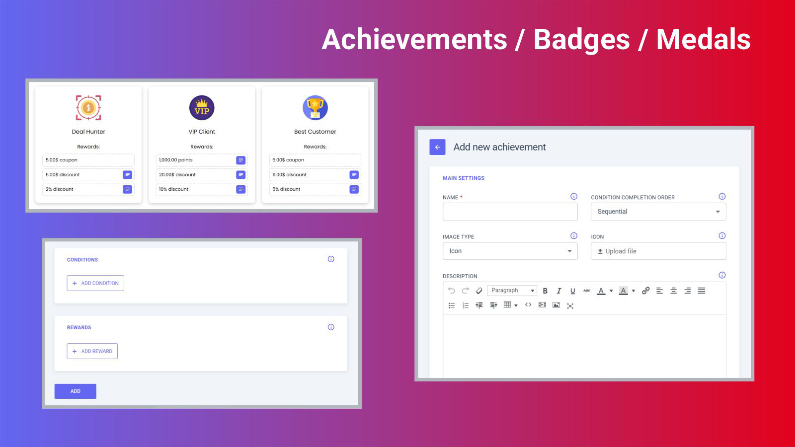 Achievements & rewards