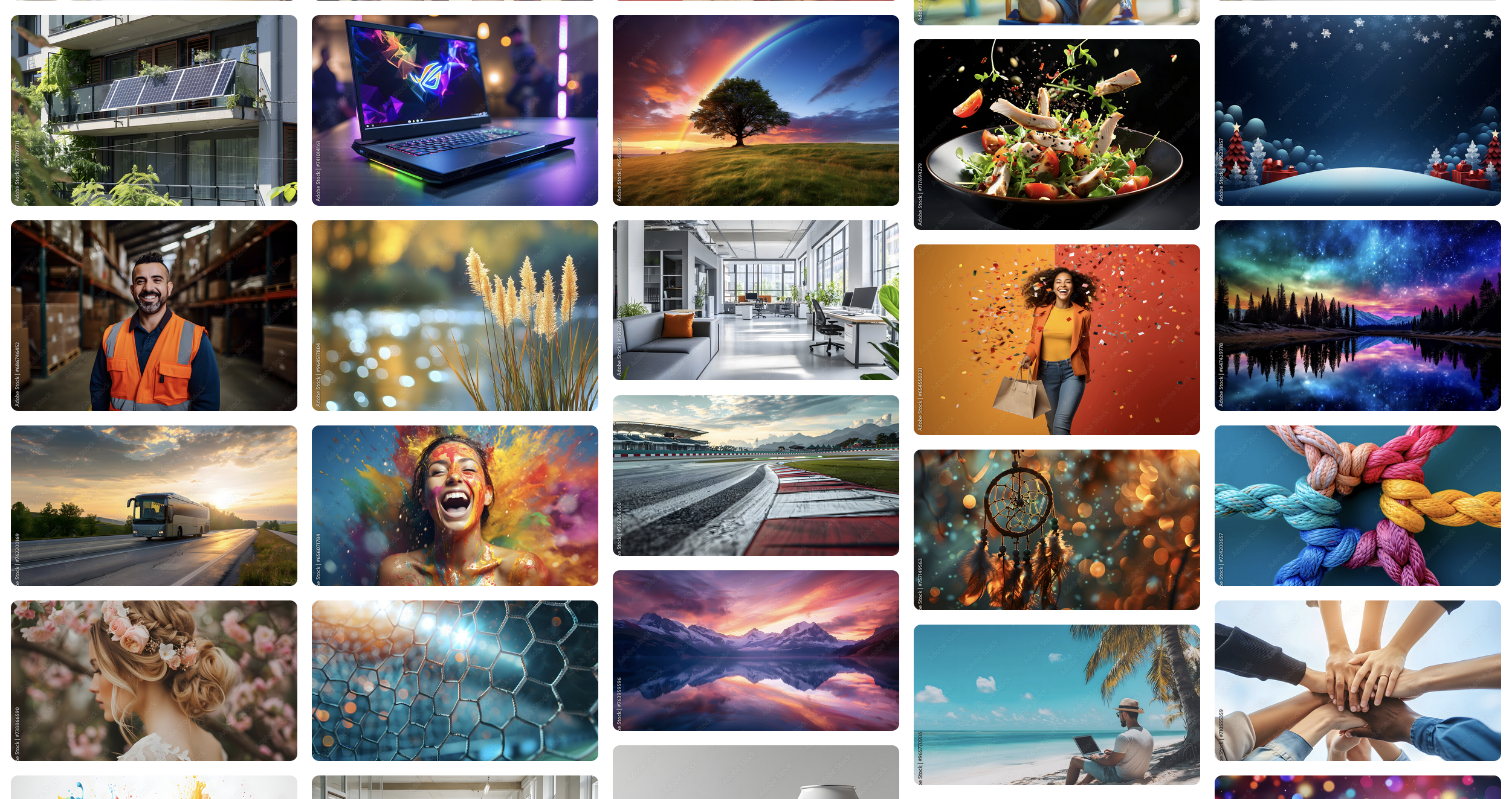 Example Masonry Grid (Unsplash)