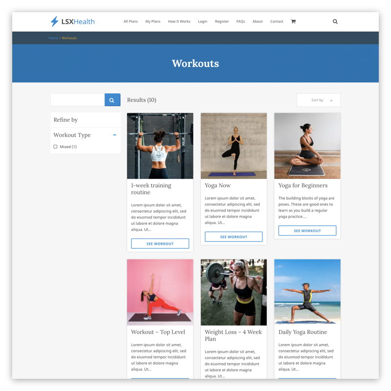 Exercises archive template
