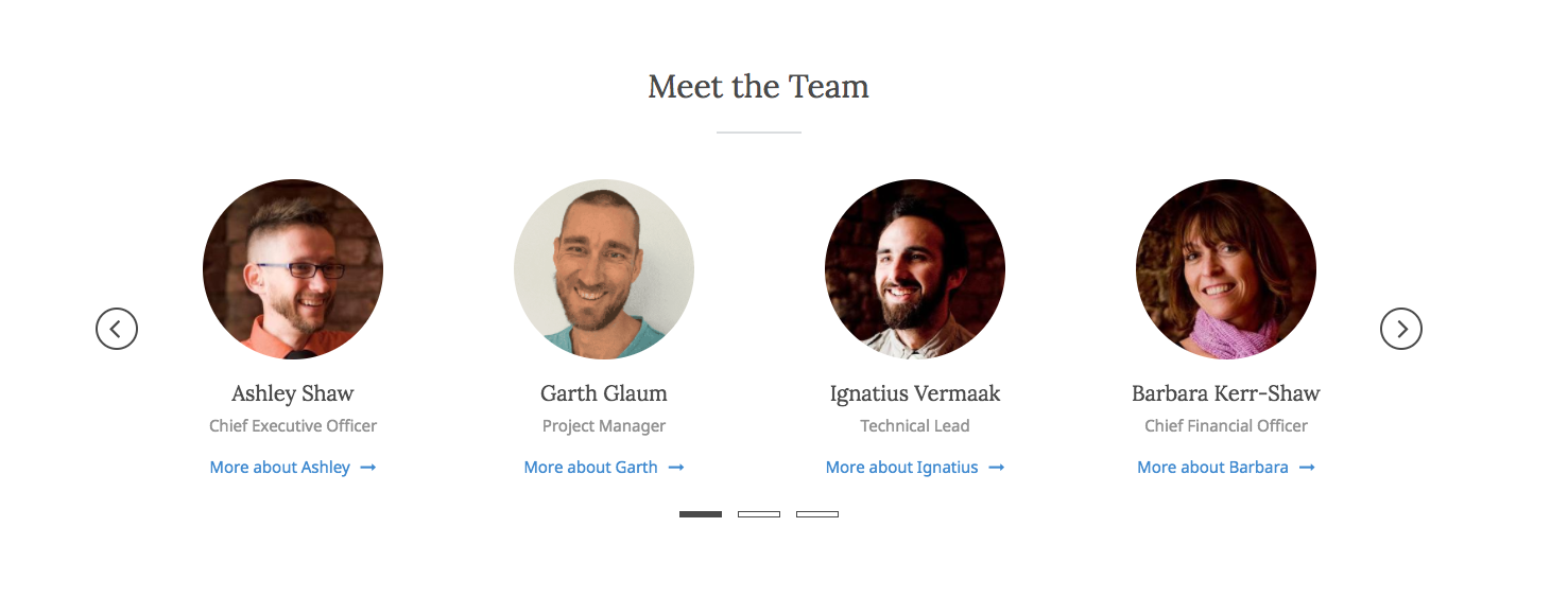 Team widget