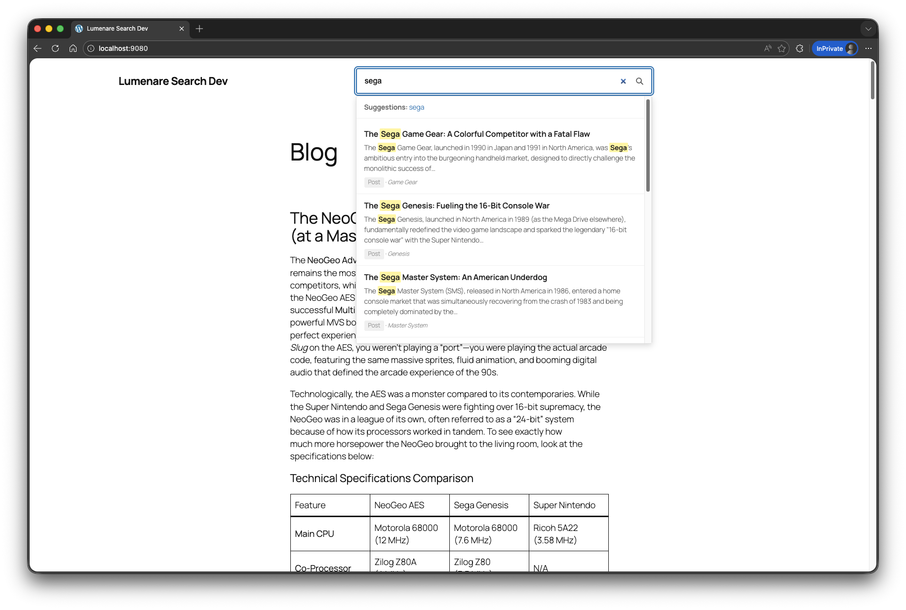 Phrase and fuzzy matching controls.