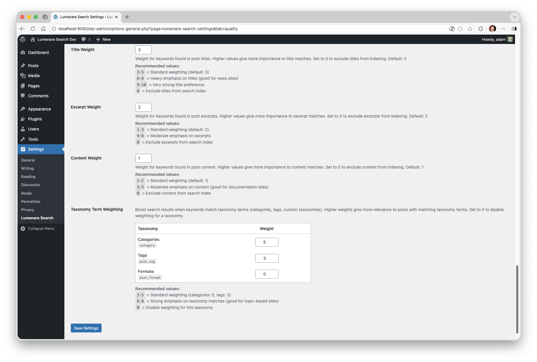 Analytics reporting.