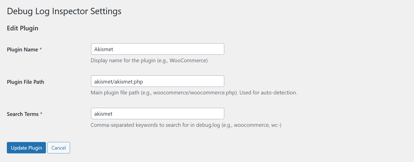 Edit plugin interface