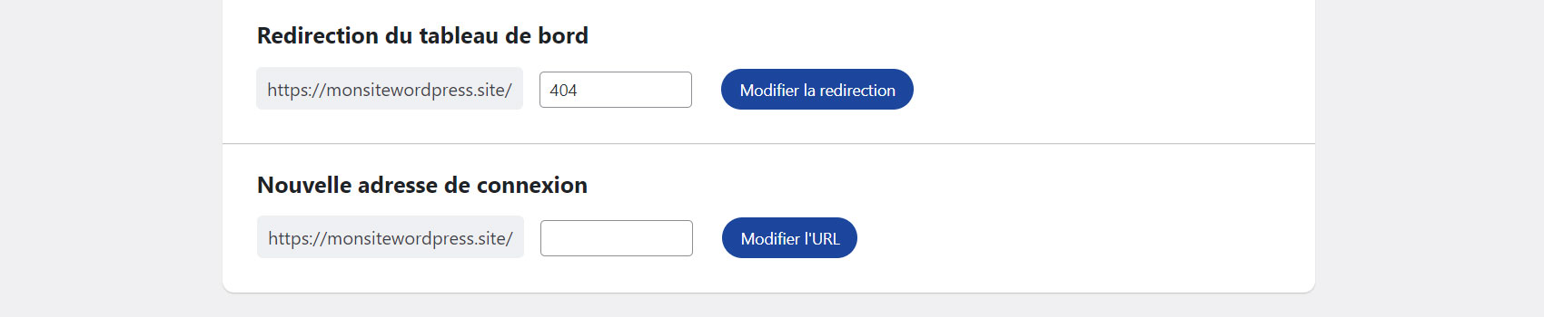 Dashboard Redirection & New Login Address
