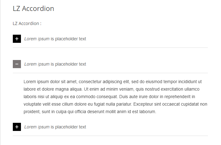 LZ accordion in a post.