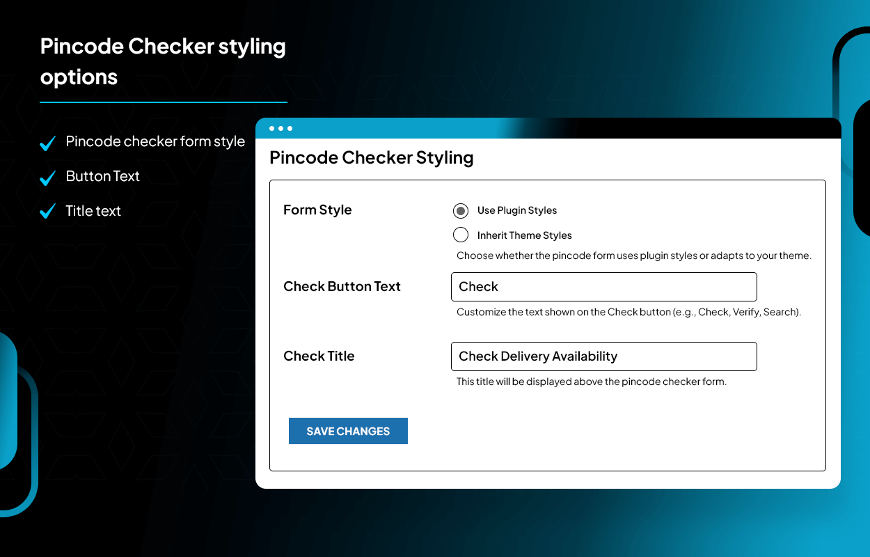Delivery not available message