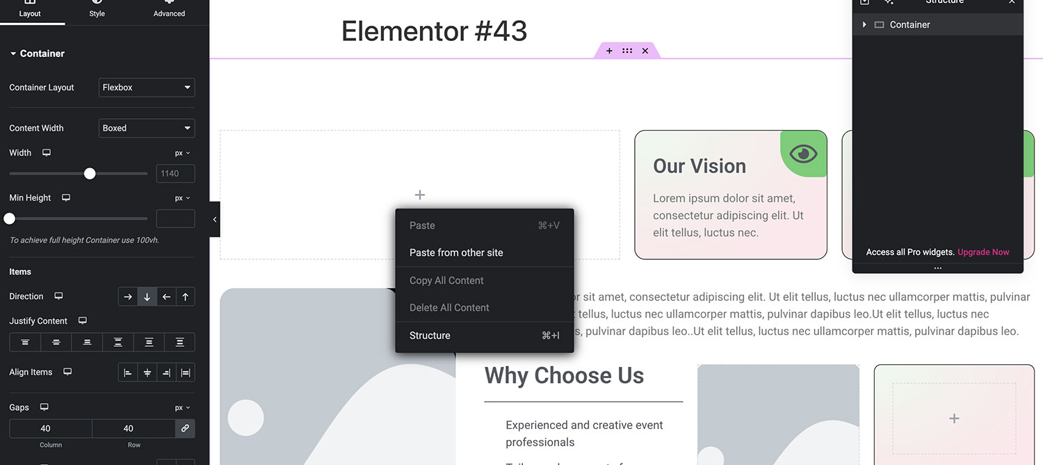 **Review Imported Content** - Confirm the section content and styles were imported correctly.