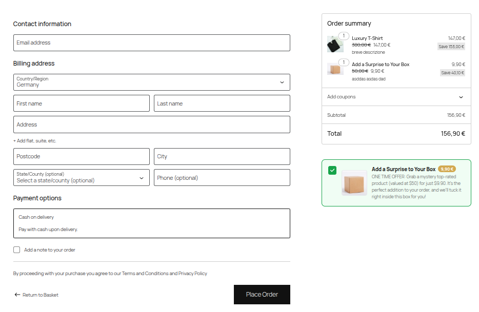 The bump in its checked (added to cart) state.