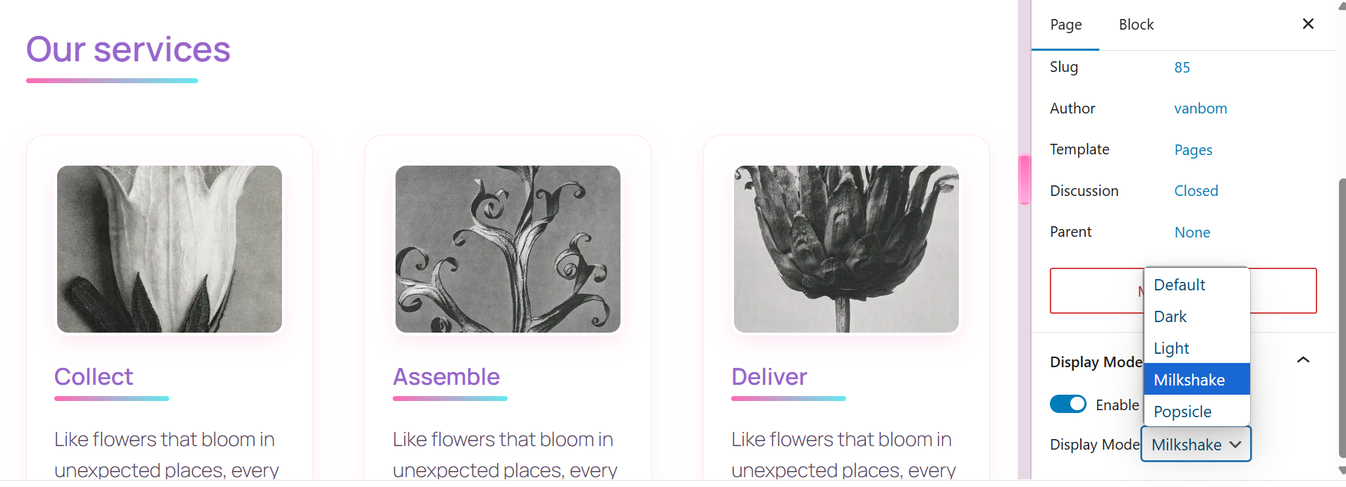 Post Theme Selector – Easily adjust text styling per post/page.