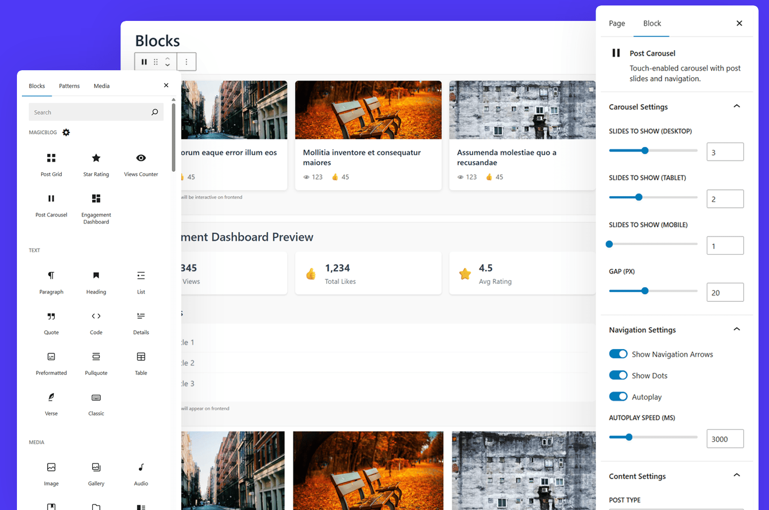 **Gutenberg Blocks** - Free Gutenberg blcoks with advanced features.