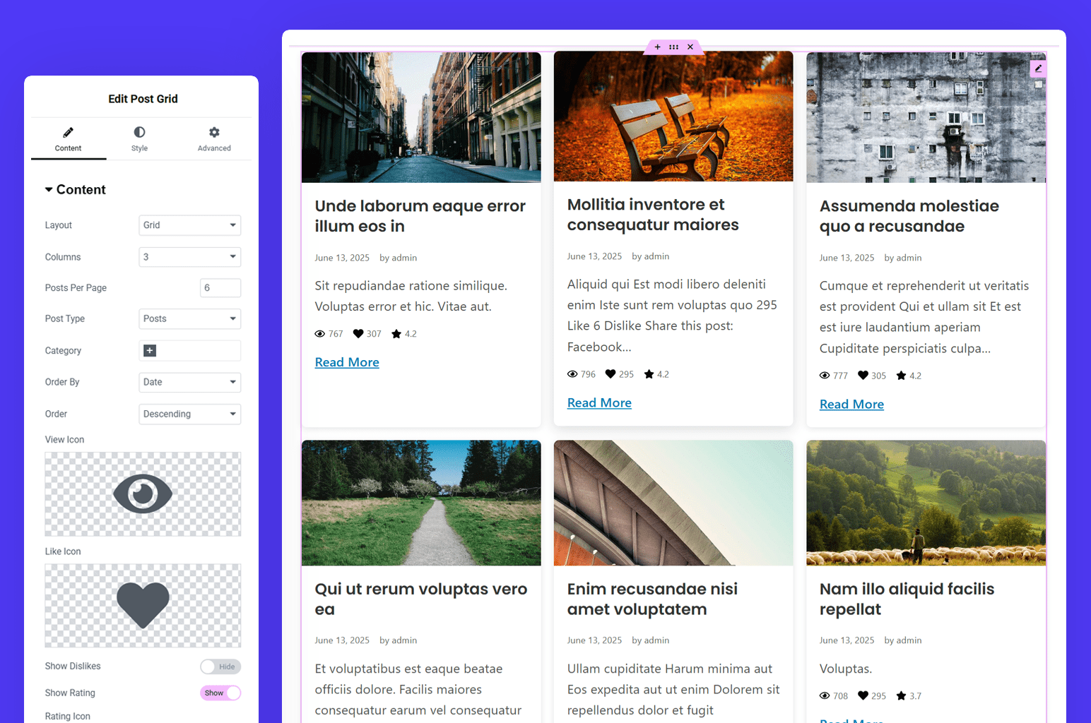 **Elementor Widgets** - Free Elementor widgets with modern layout and advanced controls.
