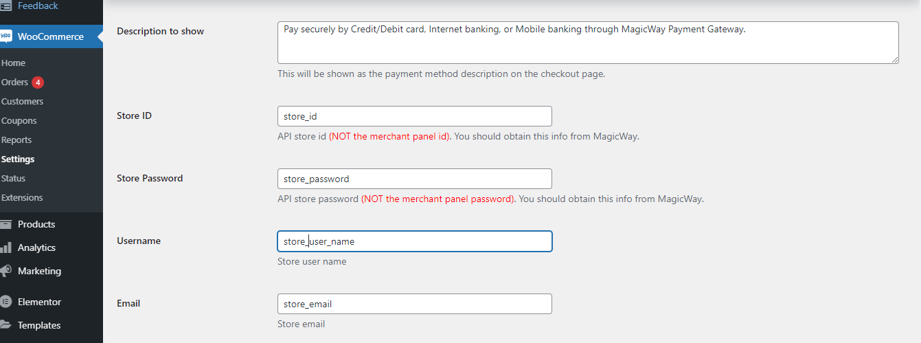 Plugin configure page 2.