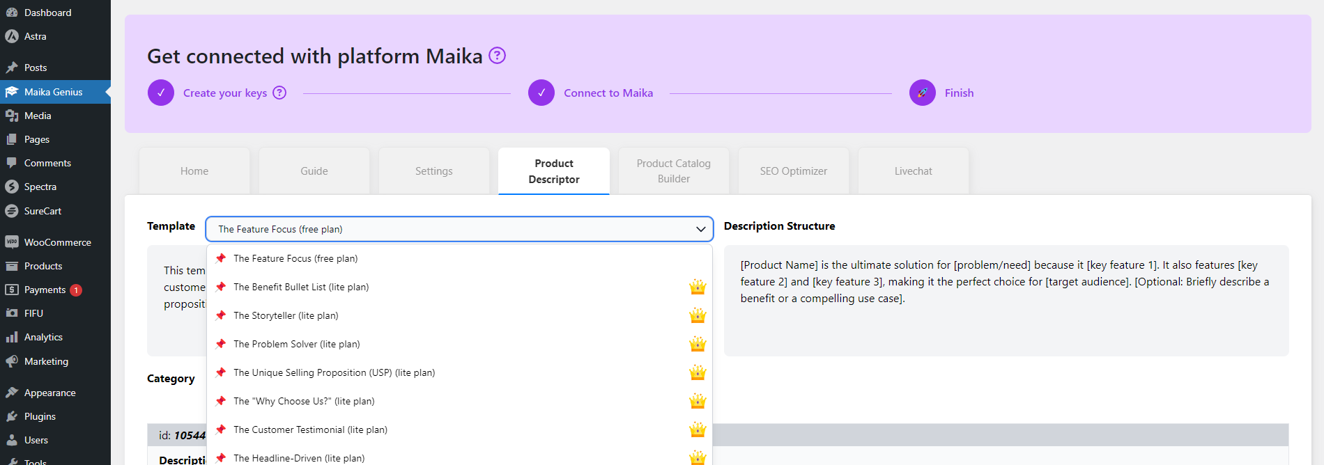 AI powers powerful, highly customizable product descriptions.